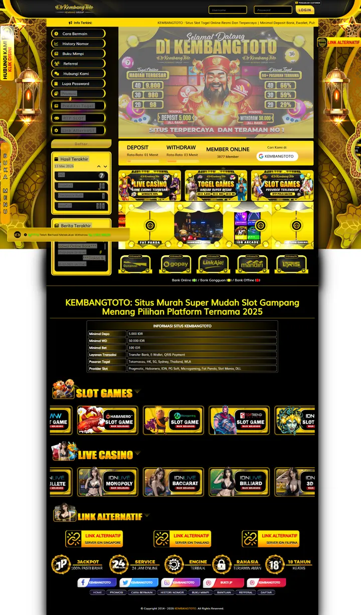 KEMBANGTOTO situs resmi login dan link alternatif
